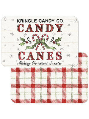 Candy Cane Reversible Placemat