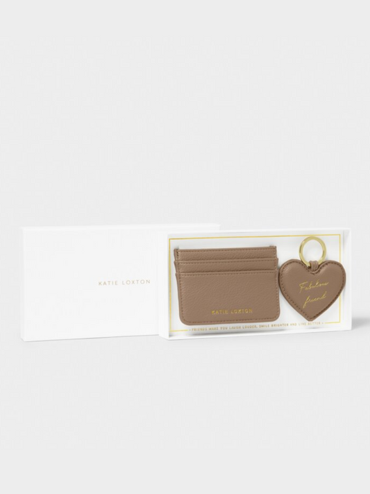 Katie Loxton Heart Keyring & Card Holder Set