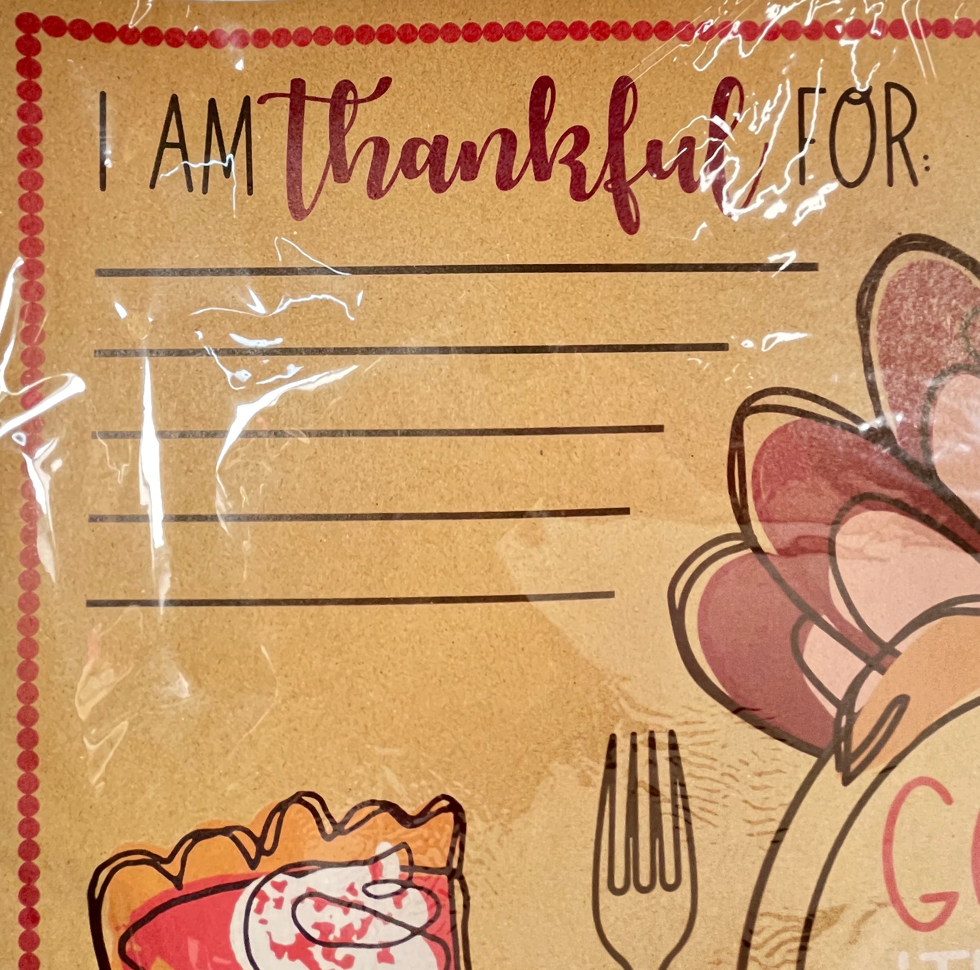 Thanksgiving Napkin and Place Setting Set