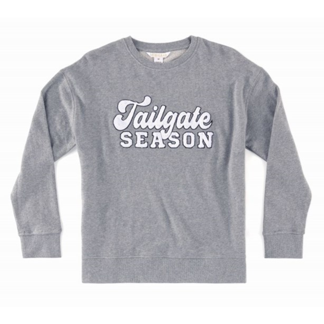 Shiraleah Grey Tailgate Season Sweatshirt