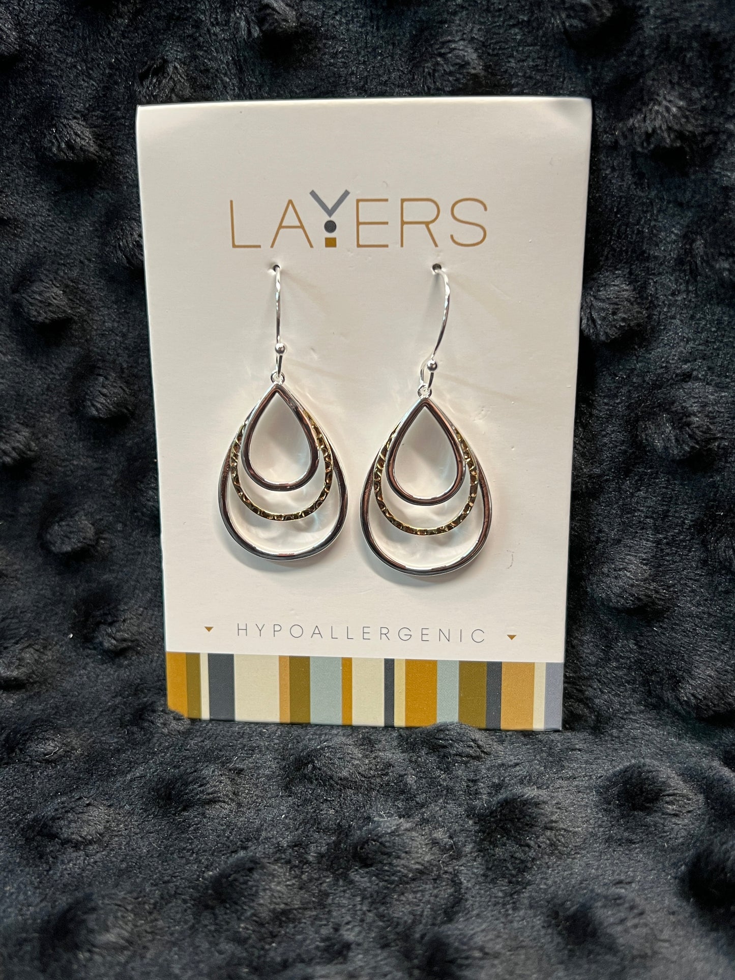 Layers Silver-tone Earrings