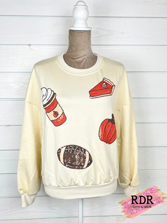 Simply Southern Crew Sequin Fall