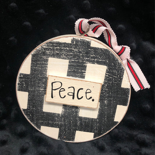 Wooden Peace Disc Magnolia Lane