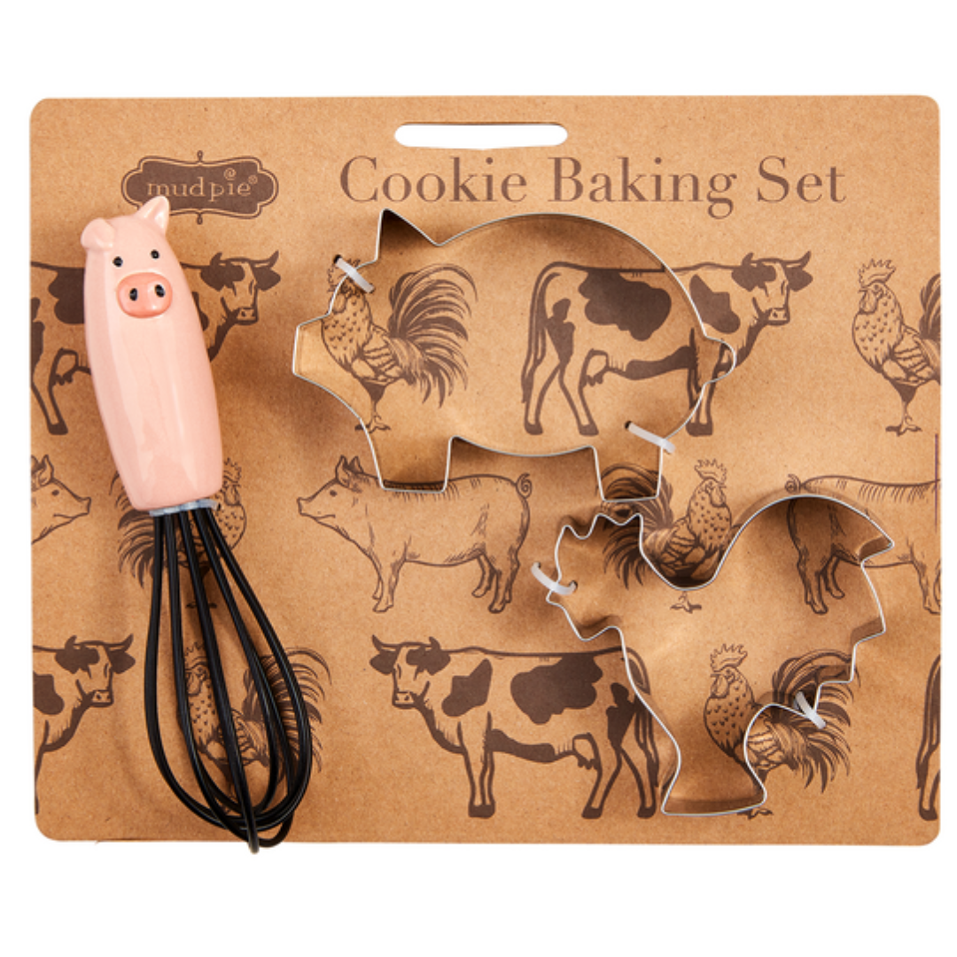 Mud Pie Farm Animal Baking Set