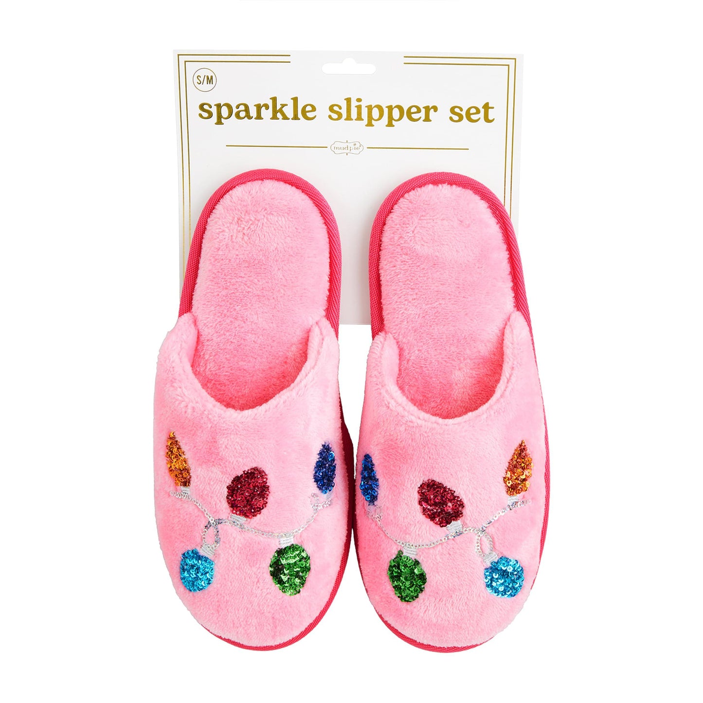 Mud Pie Women's Holiday Sparkle Slipper