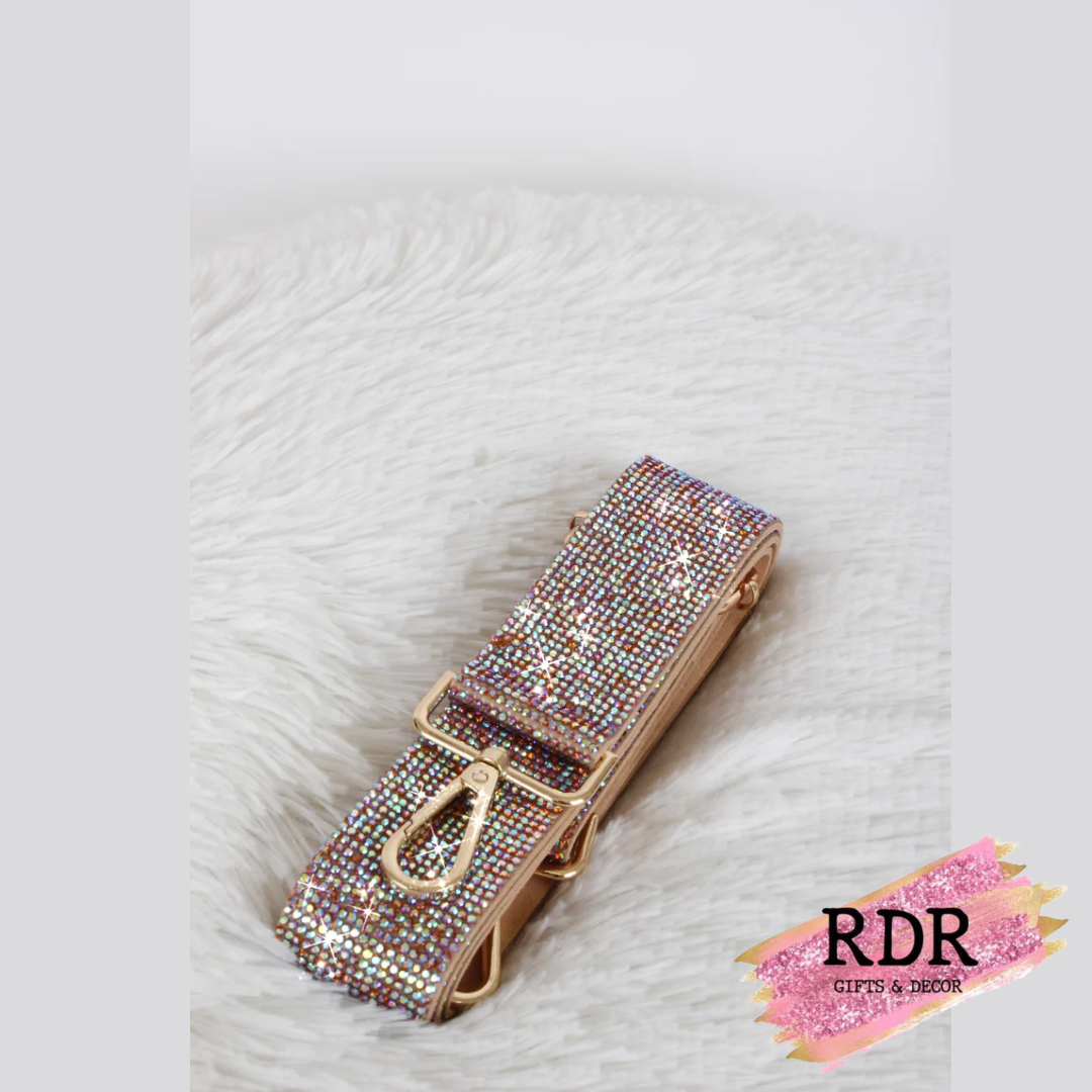 Sparkling Rhinestone Guitar Strap For Purses