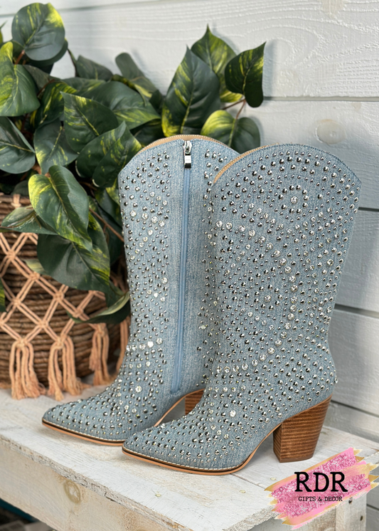 Corky's Blue Denim Boot Scootin' Boot