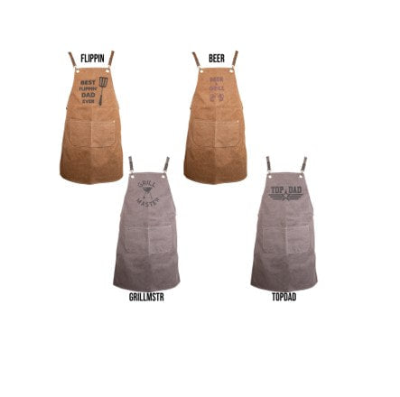 Simply Southern Men's Leather & Canvas Apron