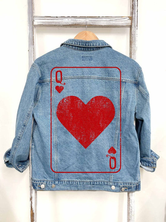 Queen Of Hearts Denim Jacket