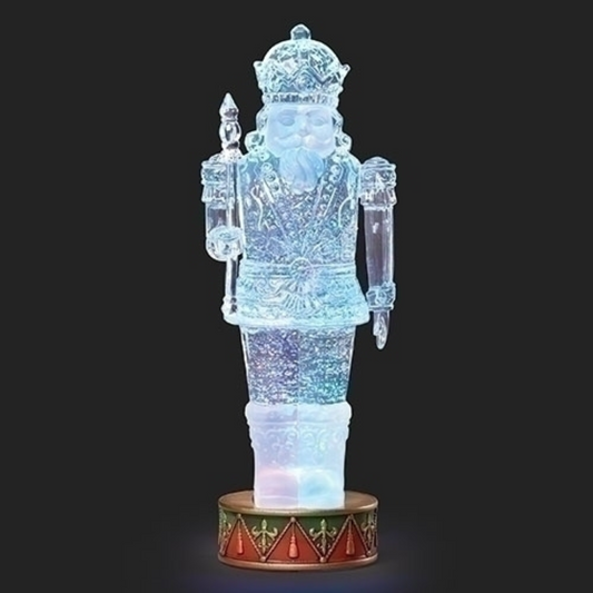 Lighted Swirl Globe Nutcracker