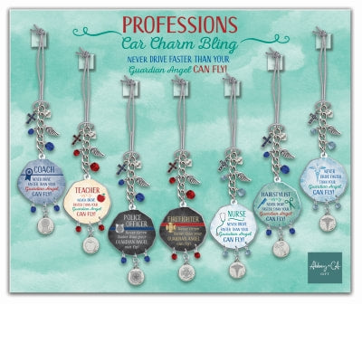 Professions Car Charm Bling