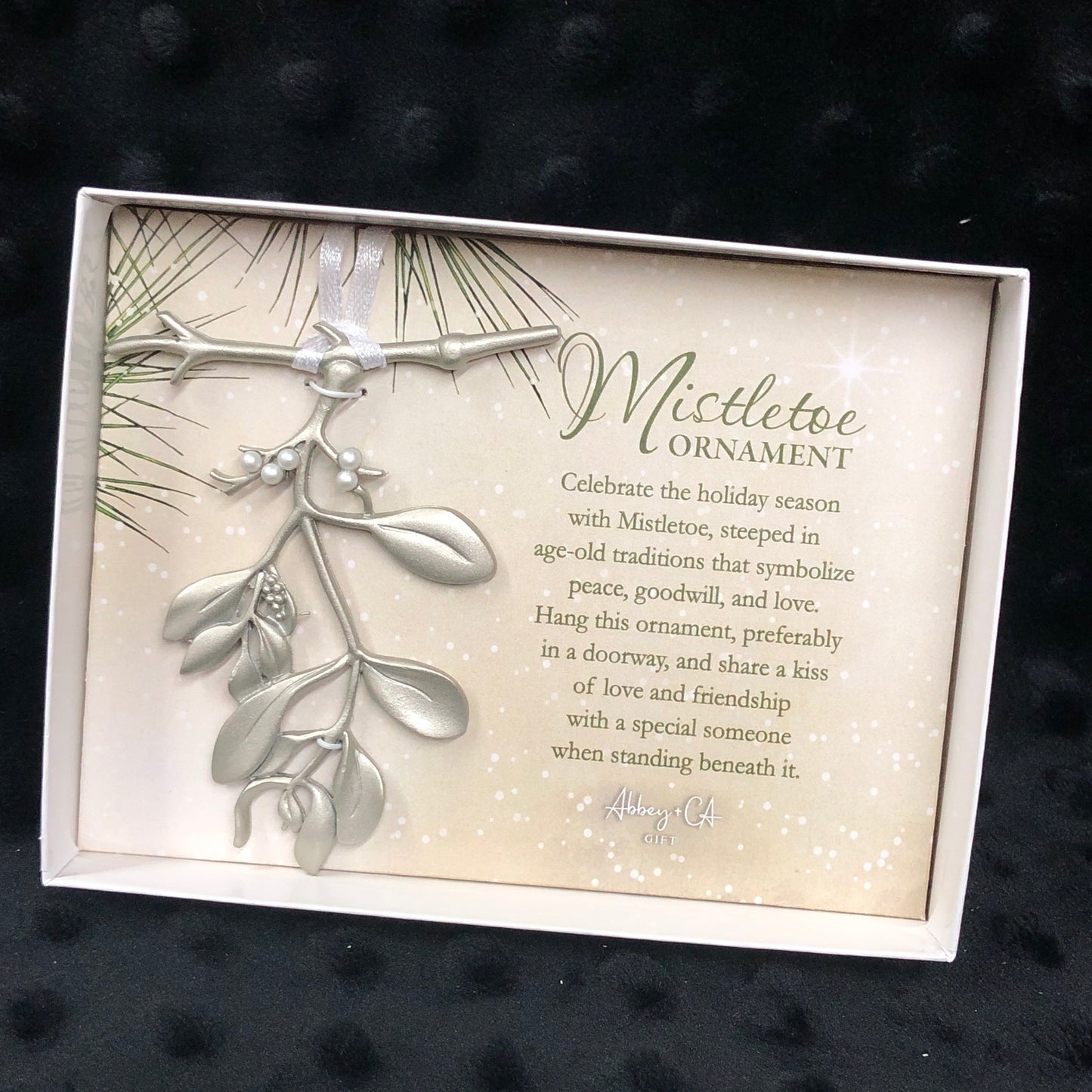 Mistletoe Metal Ornament