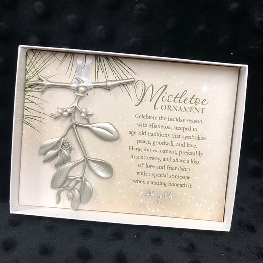 Mistletoe Metal Ornament
