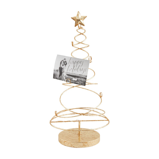 Mud Pie Gold Lit Card Holder Table Sitters
