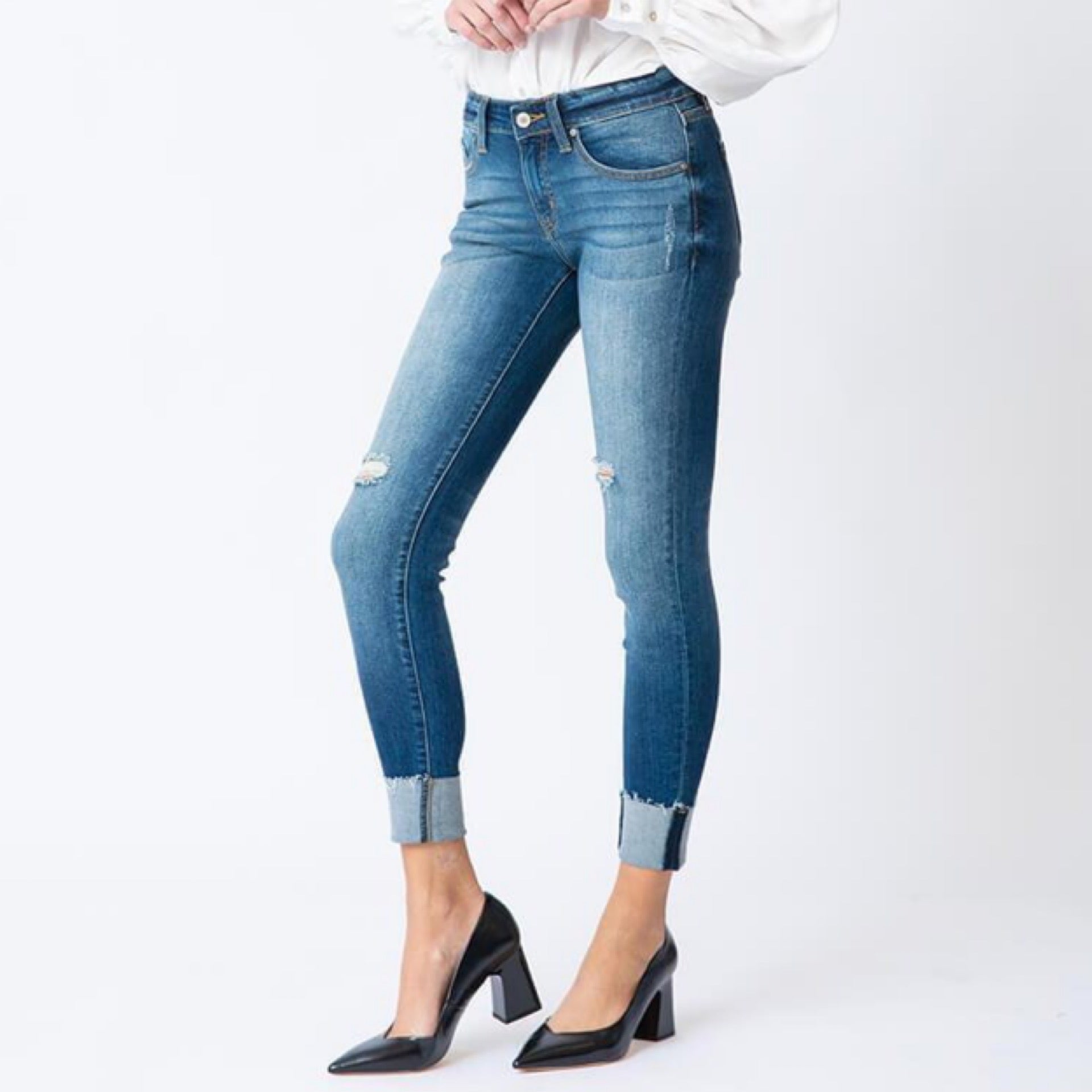 Kancan Gemma Low Rise Ankle Skinny
