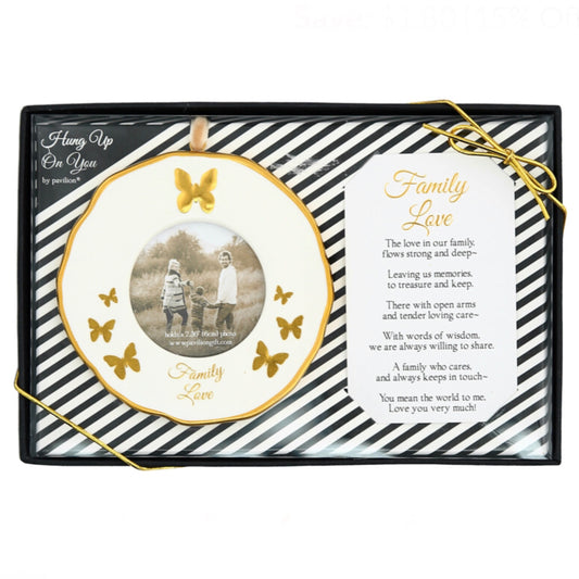 Family Love Forever Family Photo Frame Ornament