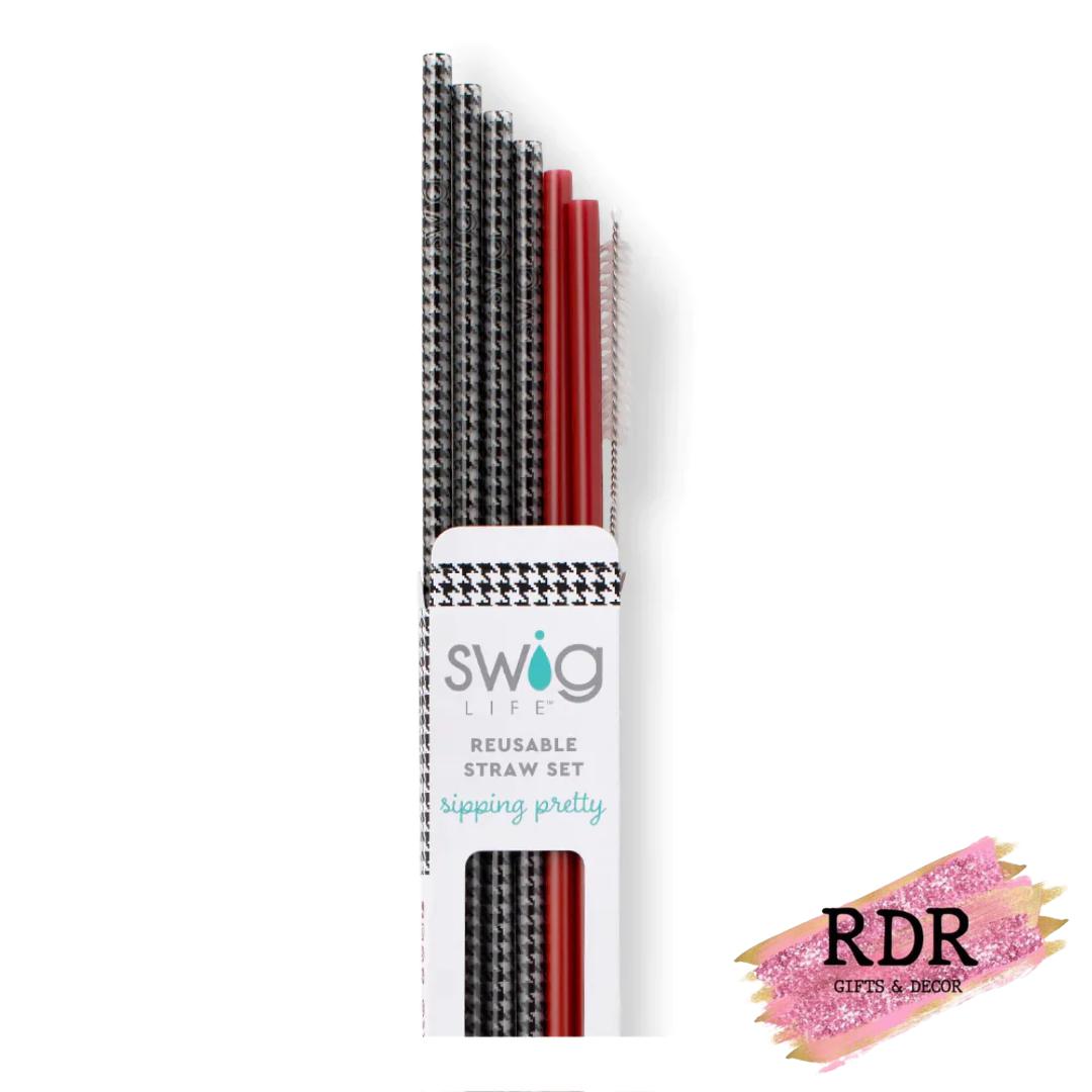 Swig Reusable Straws + Cleaning Brush