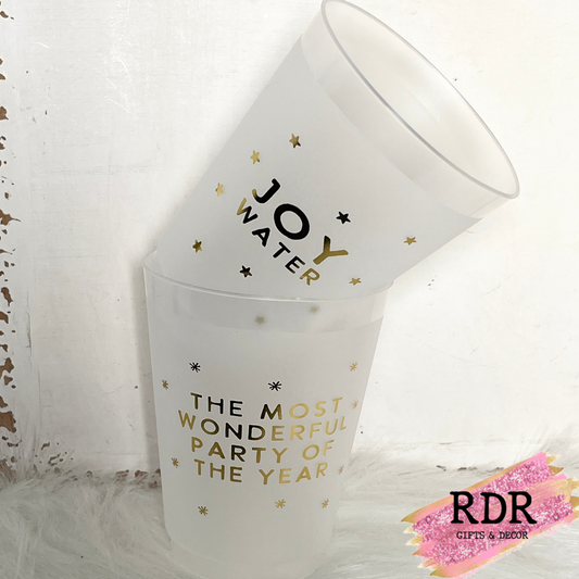 Holiday Frosted Cups- Pack of 6