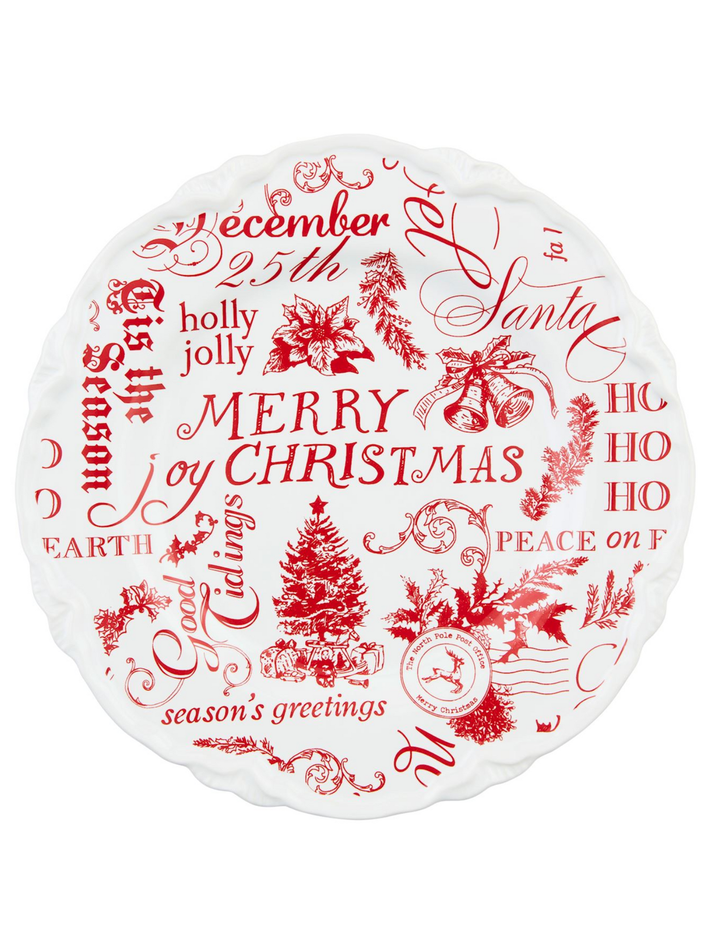 Mud Pie Christmas Dessert Plates