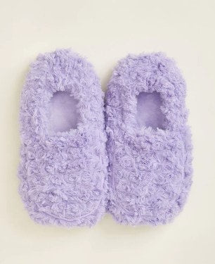 Curly Purple Slippers Warmie