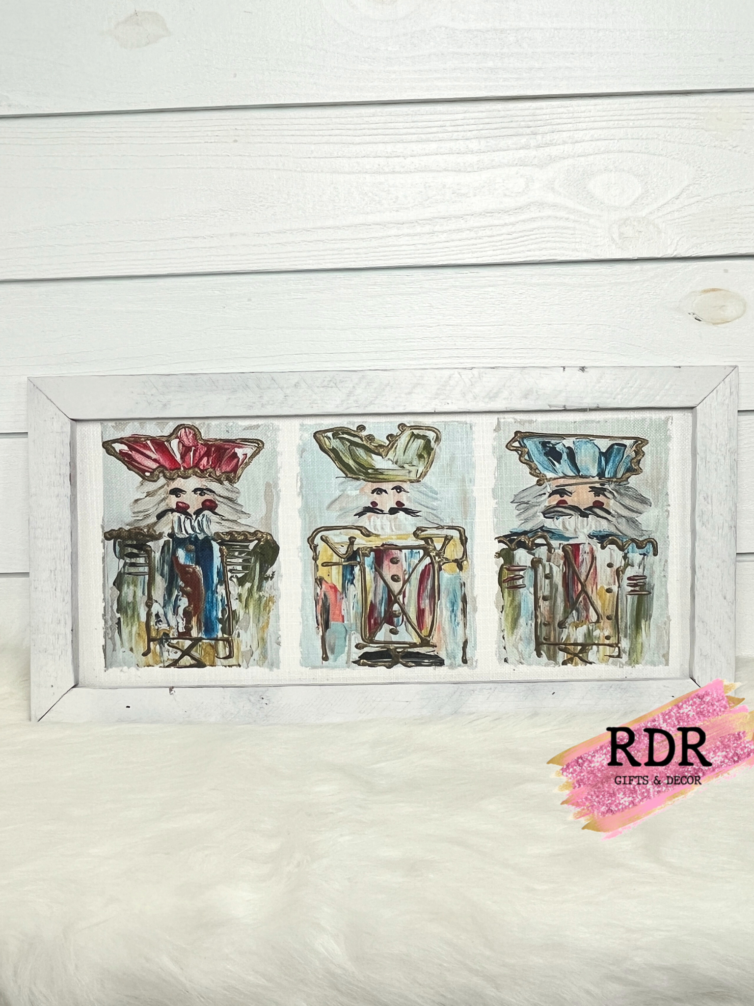 Southern Cotton Mill Christmas Pictures With White Frame