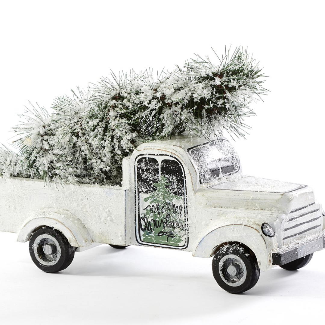White Truck Decor