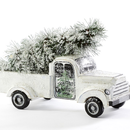 White Truck Decor