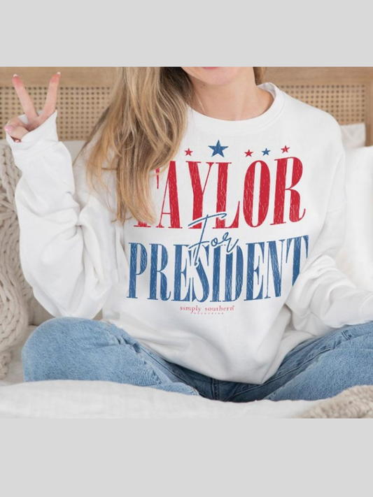 Simply Southern Taylor For President Crewneck