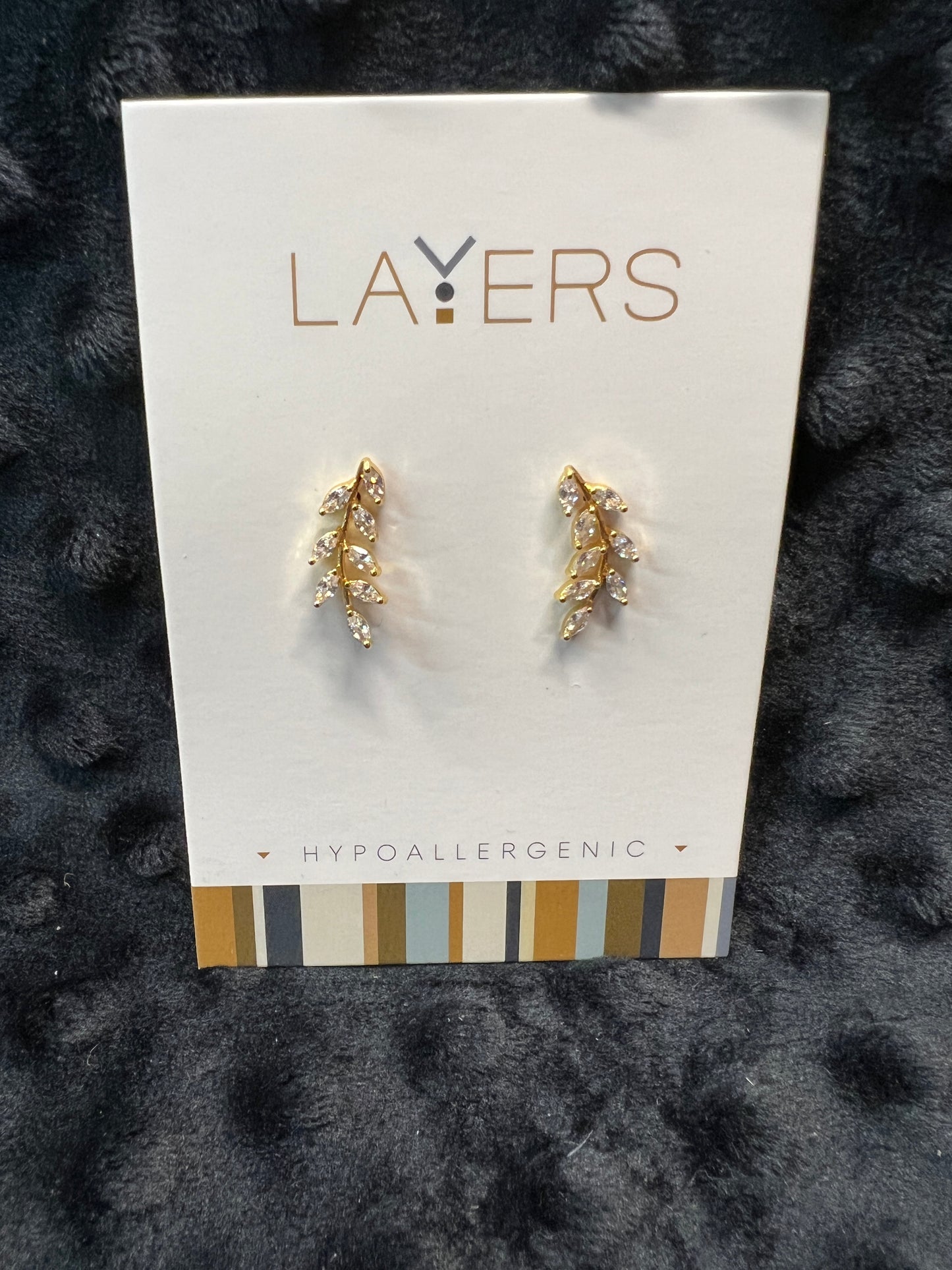 Layers Gold-tone Earrings