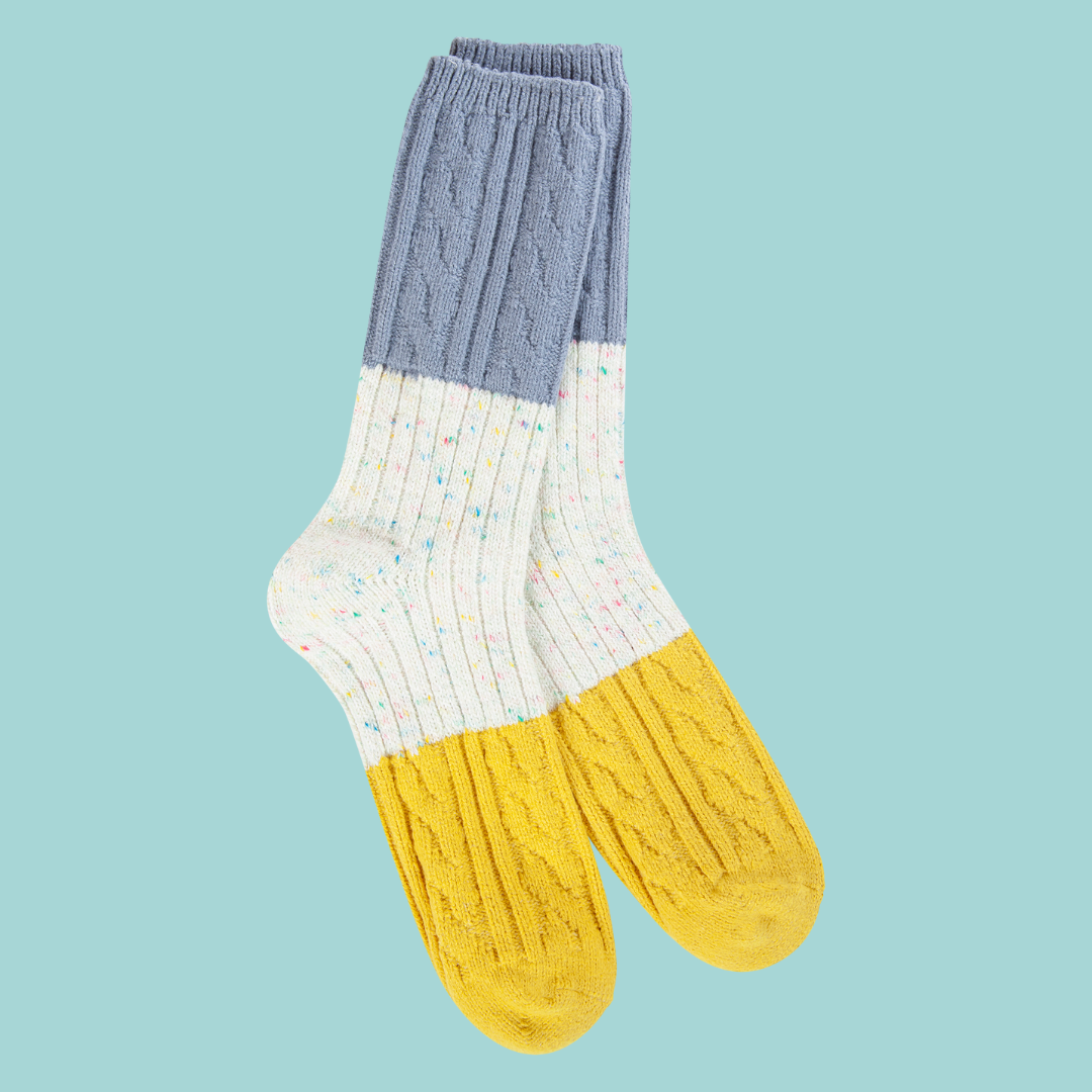 Weekend Collection Confetti Cable Crew Sock