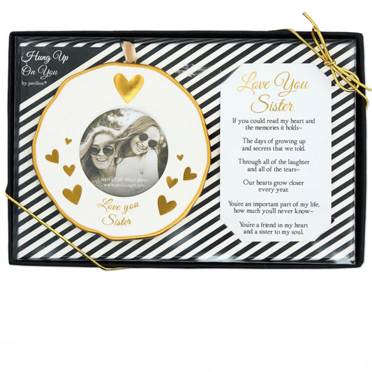Love You Sister Photo Frame Ornament