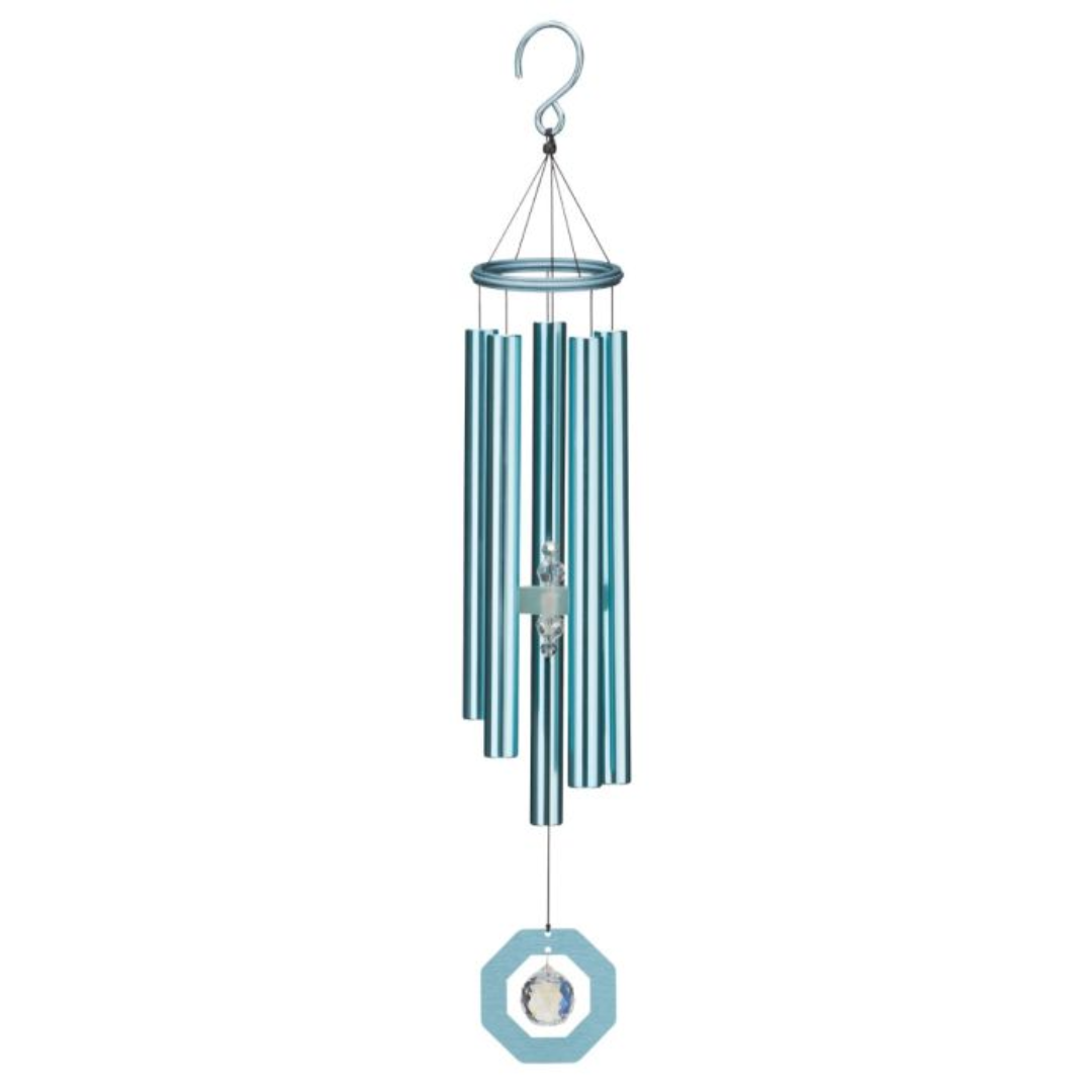 Zen Crystal Chime 22" - Blue