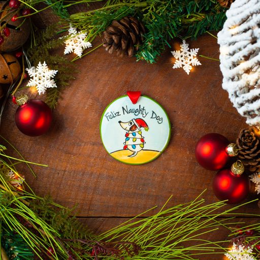 Nola Watkins Fun Round Hand Painted Ornament