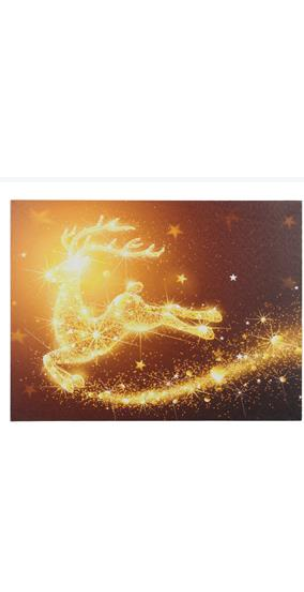 Light Up Deer Pictures On Canvas