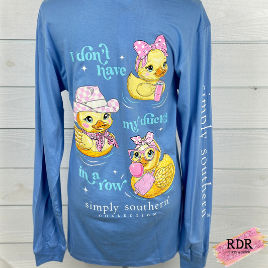 Simply Southern Long Sleeve Shirt- Ducks In A Row