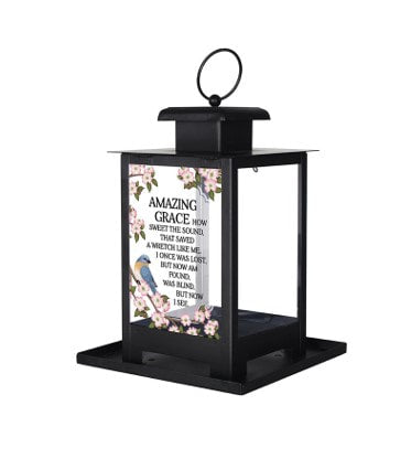 Amazing Grace Black Bird Feeder