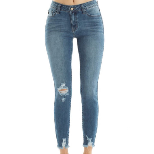 Kancan Medium Mid Rise Ankle Skinny