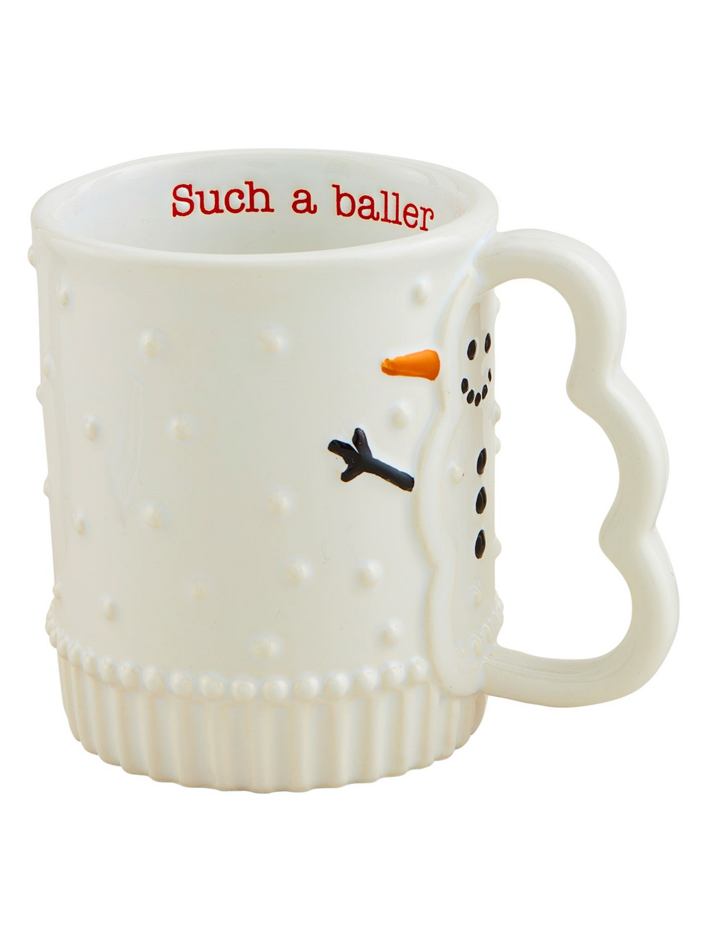 Mud Pie Figural Handle Mug