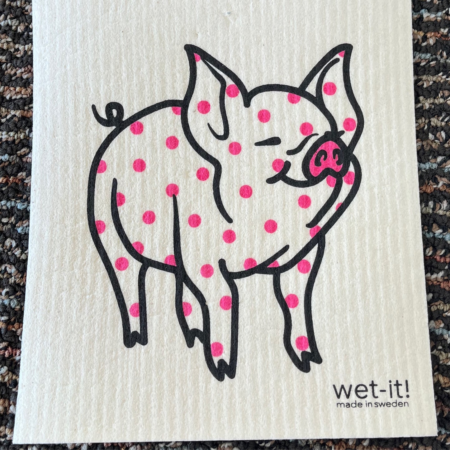 Wet It Polka Dot Pig