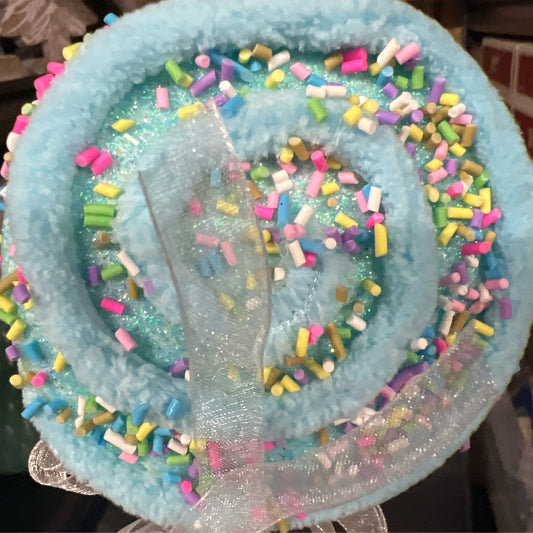 Blue Sprinkle Lollipop Pick