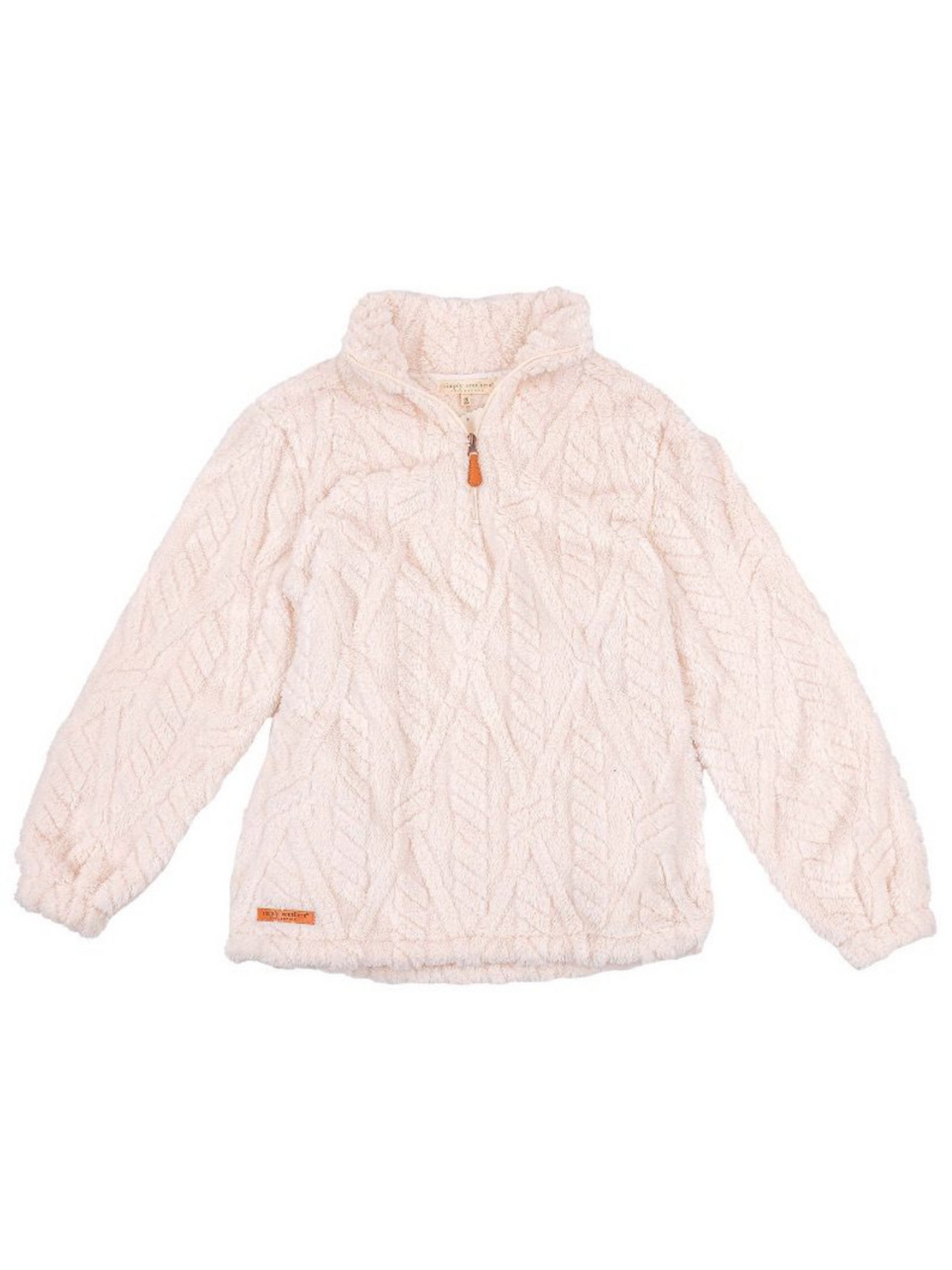 Simply Southern Soft Pullover 3/4 Zip- Snow