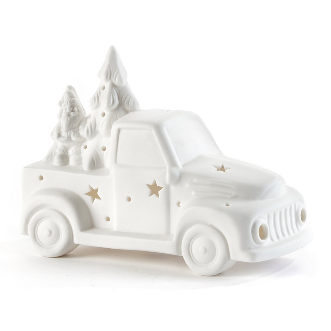 LED White Truck Decor