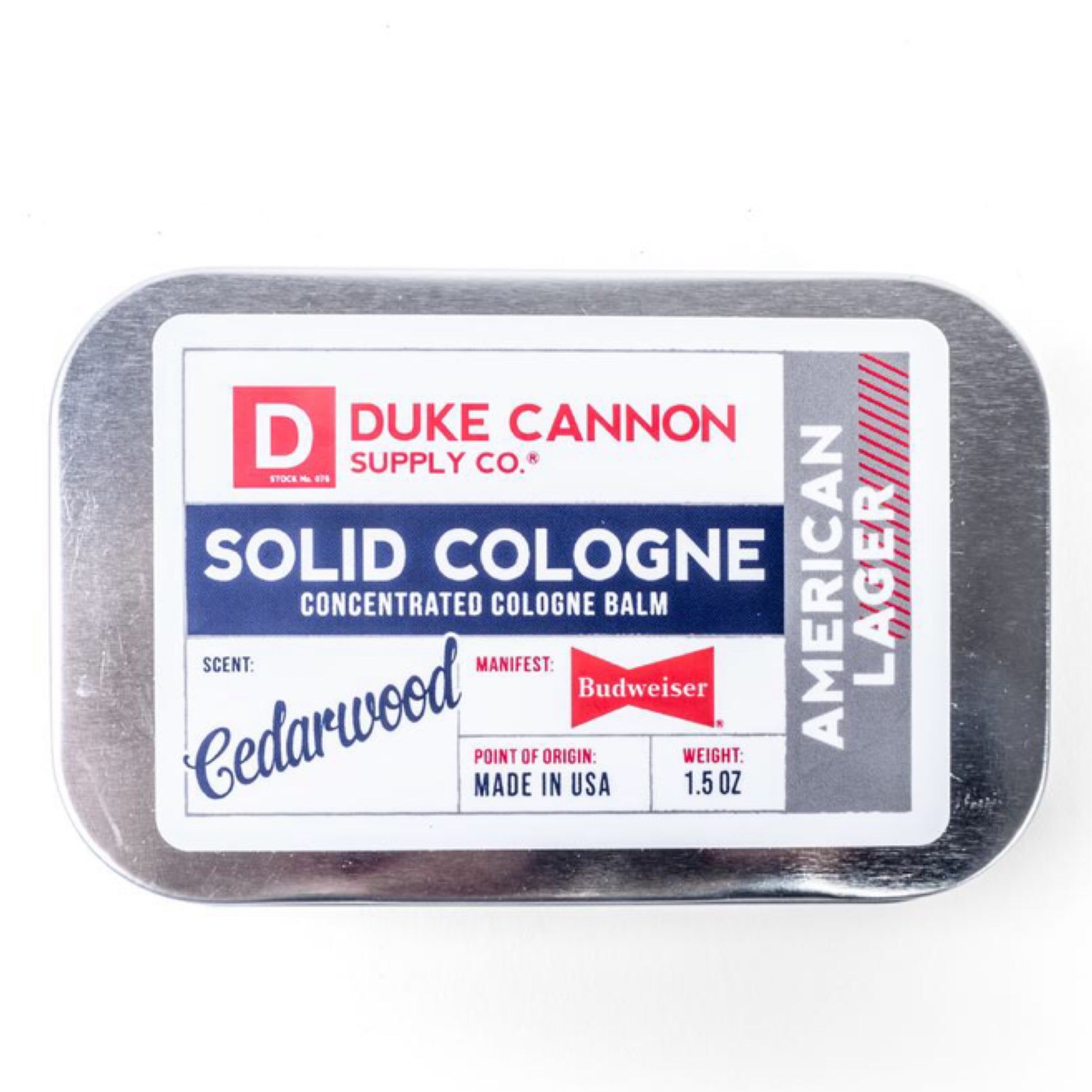 Duke Cannon Solid Cologne American Lager