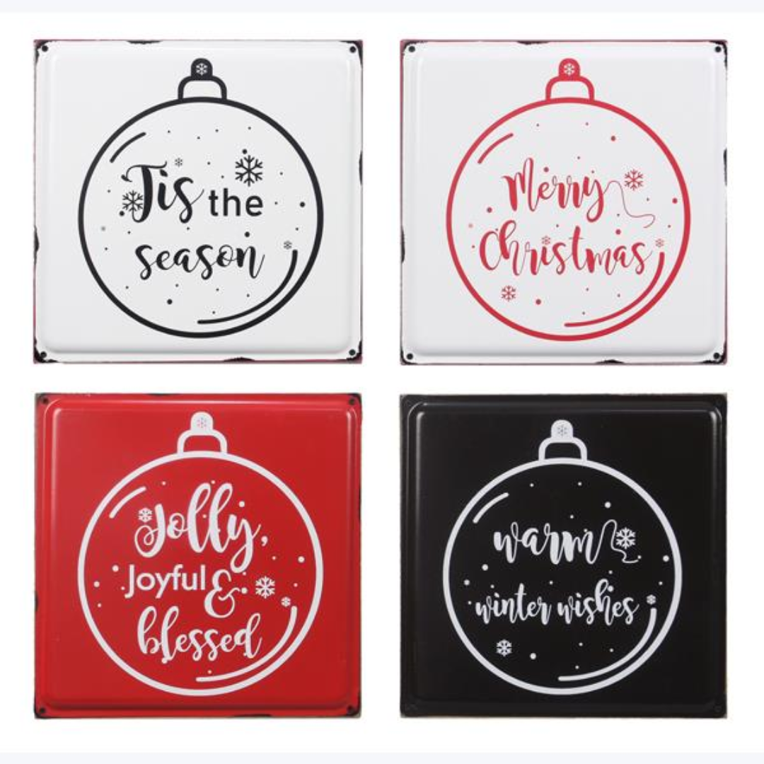 Wood Country Christmas Tabletop/Wall Sign
