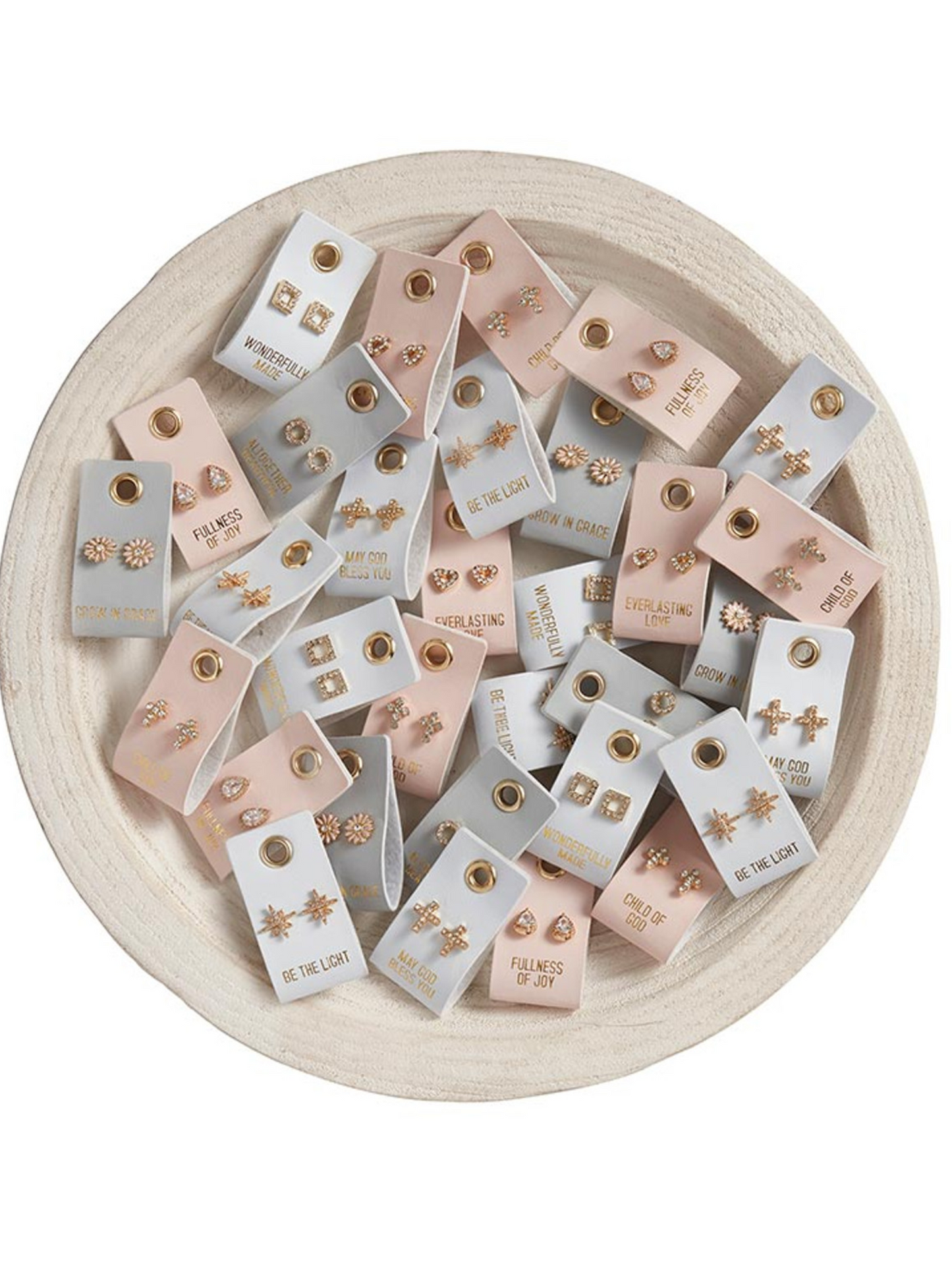 Children's Leather Tag Earrings