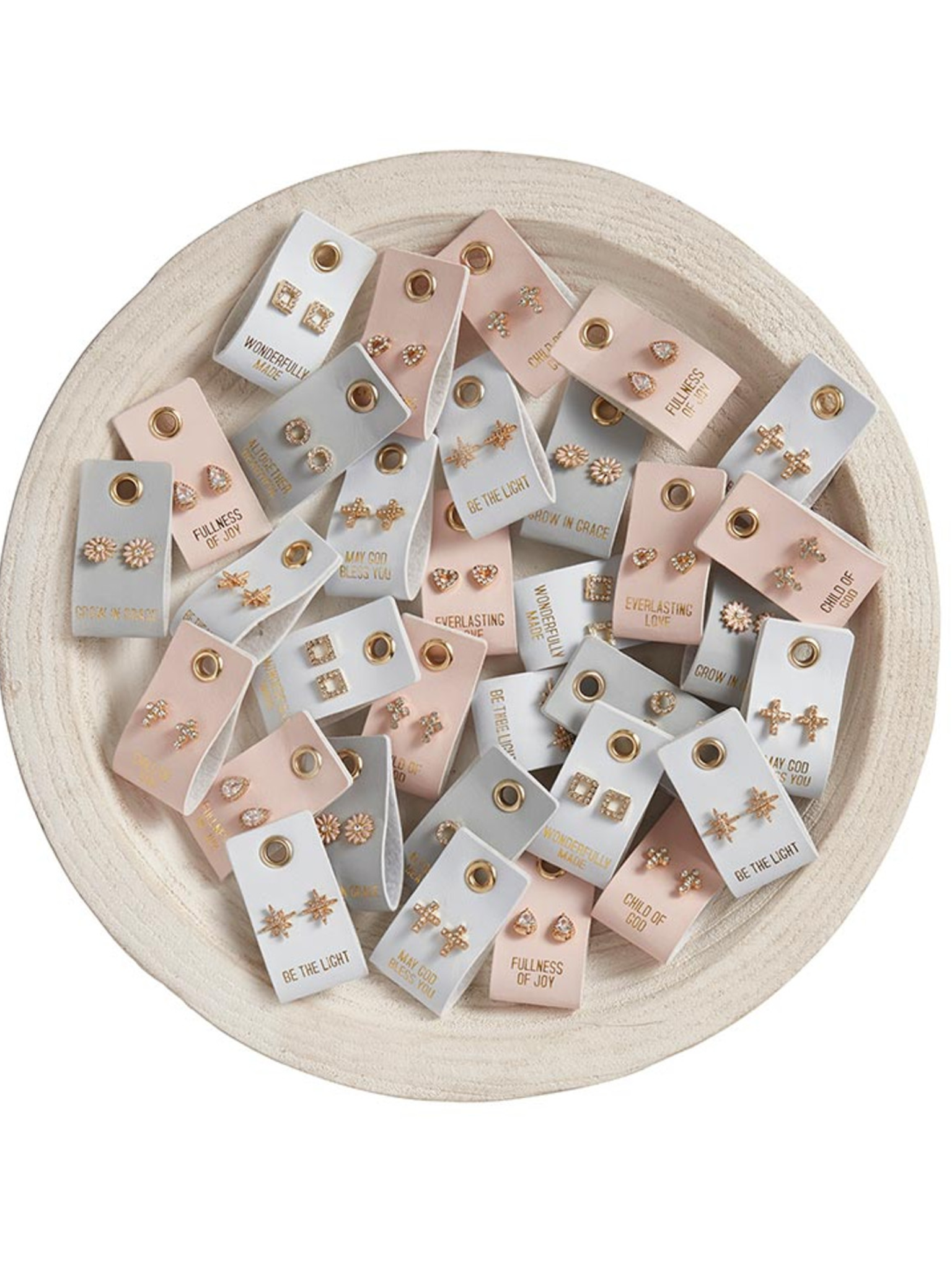 Children's Leather Tag Earrings