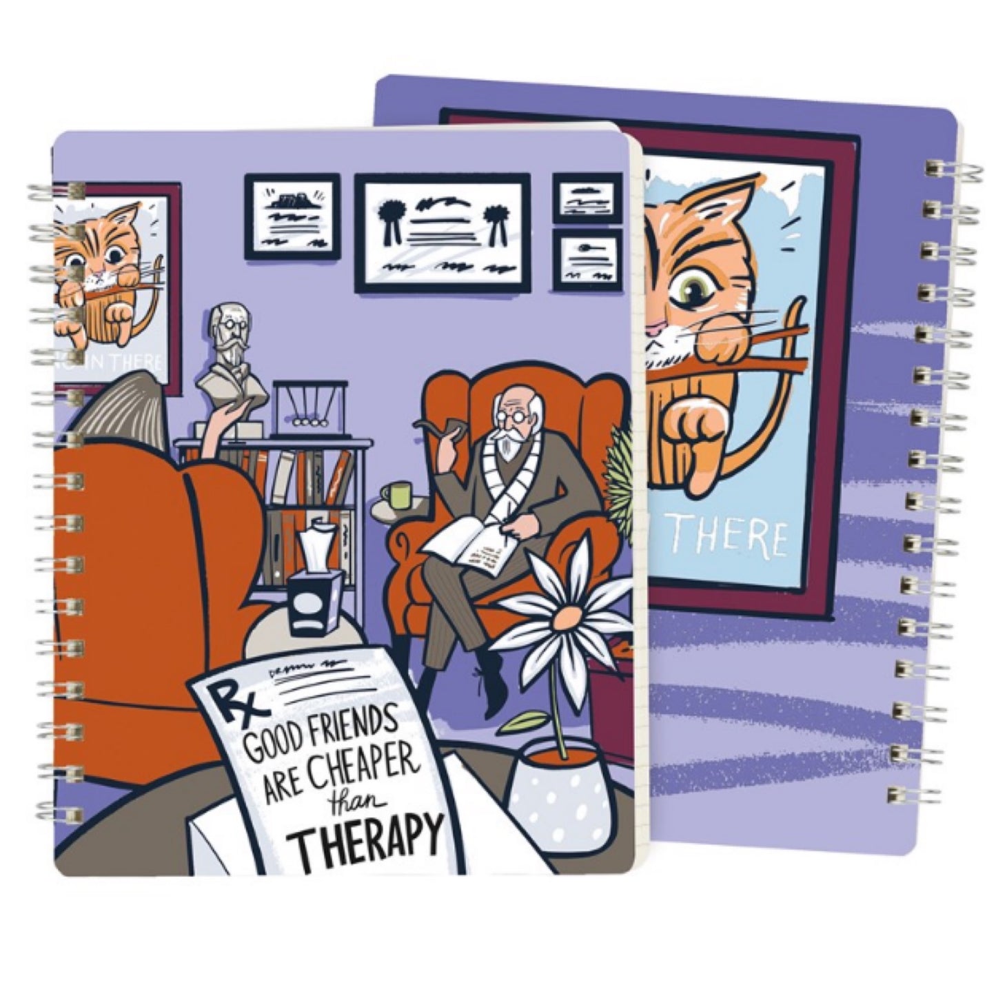 Good Friends Are Cheaper Than Therapy Spiral Notebook