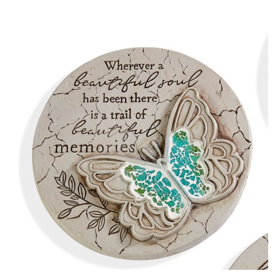 Butterfly Mosaic Sentiment Stepping Stone/Wall Plaque