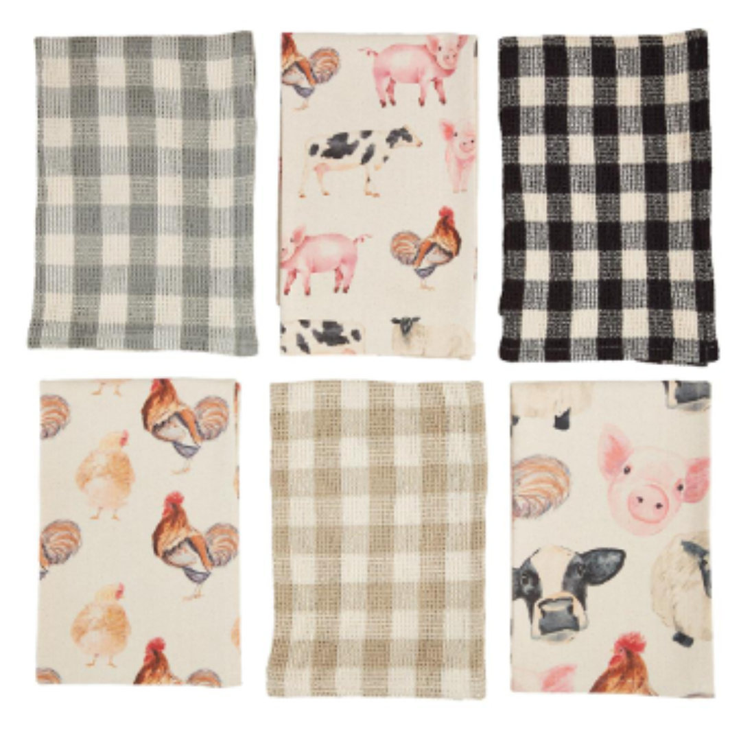 Mud Pie Cotton Farm Towels