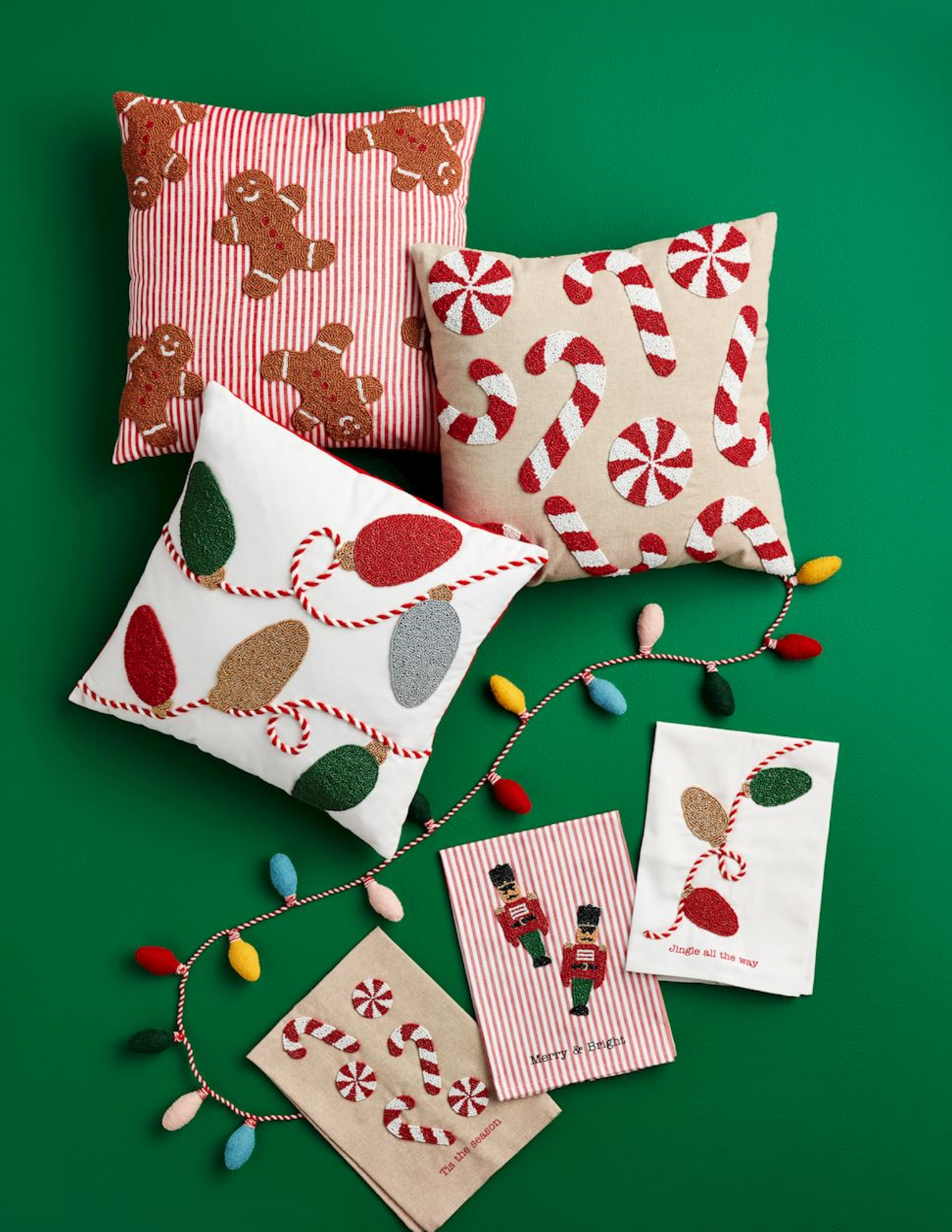 Mud Pie Christmas Bead Towel